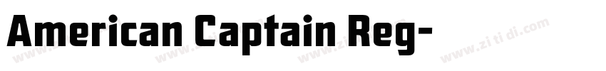 American Captain Reg字体转换